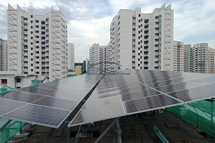 flat roof solar panel mount