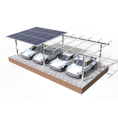 Sistema Structrue Solar Carport impermeabile a doppia colonna