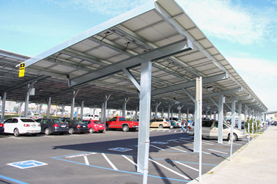 posto auto coperto solare