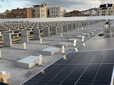 Progetto di montaggio sul tetto del ballast, 1,5 MW, Cina