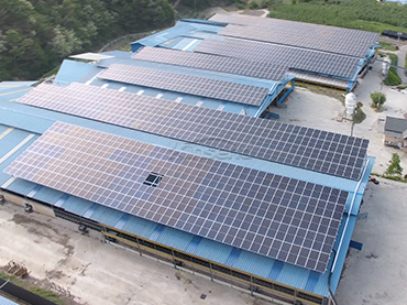 Sistema di montaggio su tetto in metallo 128KW, Corea