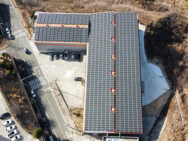 Project del tetto in metallo solare 433.26kw, Corea