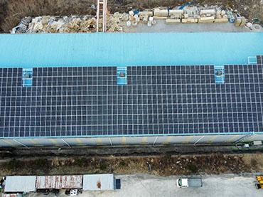 Project del tetto in metallo solare 195.75kw, Corea