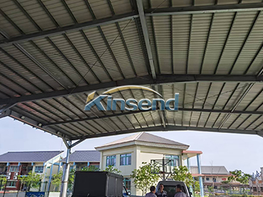 Carport solare con struttura in acciaio ZAM, Taiwan